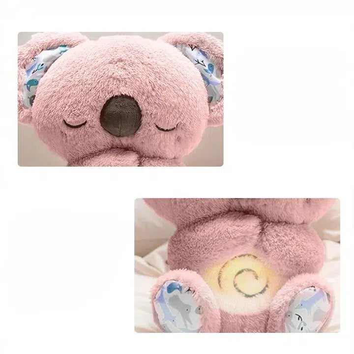 Peluche relajante para bebé que simula respiración ( koala gris )