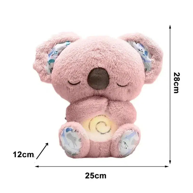 Peluche relajante para bebé que simula respiración ( koala gris )