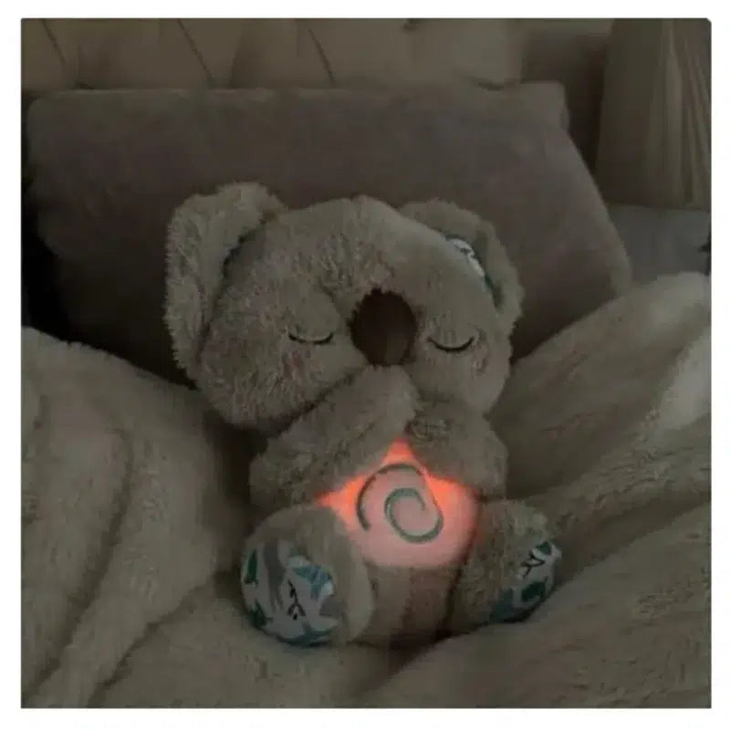 Peluche relajante para bebé que simula respiración ( koala gris )